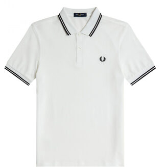Fred Perry Twin Tipped Shirt - Witte Polo Heren - M