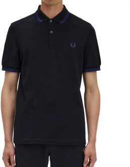 Fred Perry Twin Tipped Shirt - Zwarte Polo Heren - M