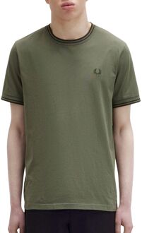 Fred Perry Twin Tipped T-Shirt Fred Perry , Green , Heren - L,M