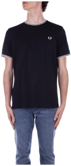 Fred Perry Twin Tipped  T-shirt - Mannen - grijs/zwart
