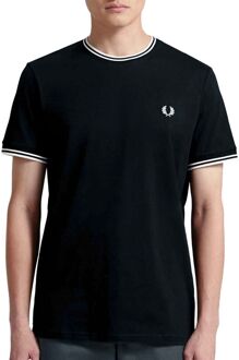 Fred Perry Twin Tipped  T-shirt - Mannen - grijs/zwart