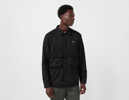 Fred Perry Utility Overshirt, Black - M