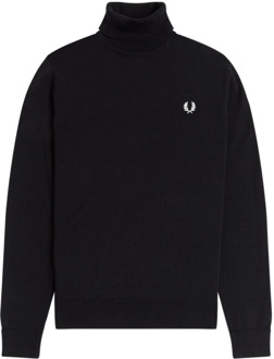 Fred Perry Zwarte Sweater Collectie Fred Perry , Black , Heren - 2Xl,Xl,L
