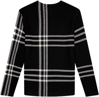 Fred Perry Zwarte Tartan Fred Perry Trui