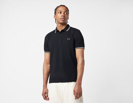 Fred Perry Zwarte Twin Tipped Polo Shirt Fred Perry , Black , Heren - Xl,L,M,S