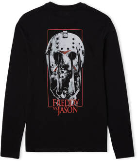 Freddy Vs. Jason Showdown Unisex Long Sleeve T-Shirt - Zwart - M - Zwart