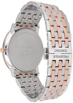 Frederique Constant Frédérique Constant Slimline Heren Multicolor Horloge FC-200V5S32B - maat Zilver en goud