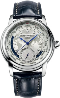 Frederique Constant Klassieke Worldtimer Horloge Frederique Constant , Blue , Dames - ONE Size