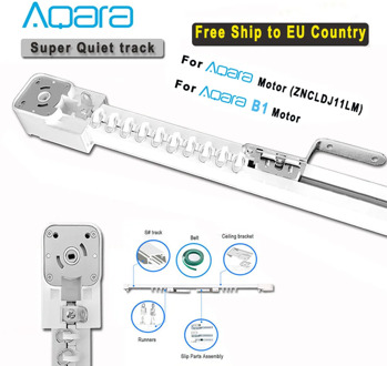 Free Ship EU Country Customizable Electric Curtain Track for Aqara/Aqara B1 curtain motor, Smart Curtain Rails Control System