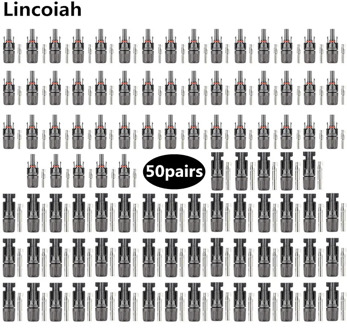 Free shipping 10 20 50 100 Pairs Solar Connector male female 30A Solar Panel Branch Connectors for PV Cable 2.5/4/6mm2