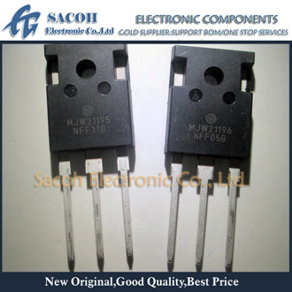 Free shipping 10Pairs MJW21195 MJW21195G + MJW21196 MJW21196G TO-247/TO-3P 16A 250V 150W NPN PNP Silicon Power Transistor