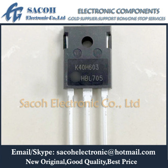 Free shipping 10Pcs IKW40N60H3 K40H603 IGW40N60H3 G40H603 TO-247 40A 600V Welding machine Power IGBT