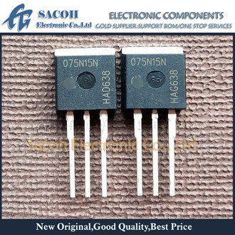 Free Shipping 10Pcs IPB075N15N3G IPI075N15N3G 075N15N TO-263/262 100A 150V MOSFET