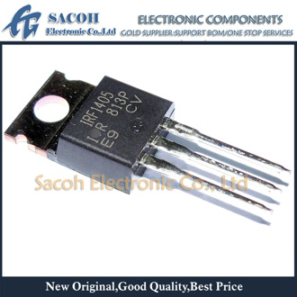 Free Shipping 10Pcs IRF1405PBF IRF1405 F1405 1405 TO-220 169A 55V Power MOSFET Transistor