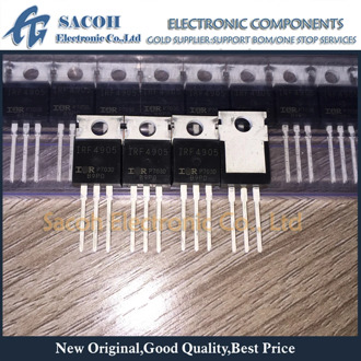 Free Shipping 10Pcs IRF4905PBF IRF4905 IRF4905L F4905L 4905 TO-220 74A 55V P-channel Power MOSFET transistor