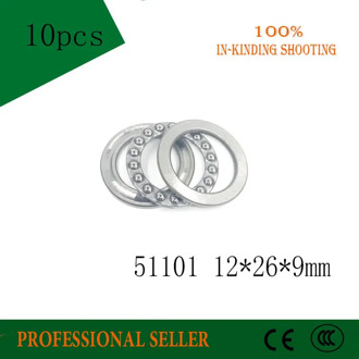 Free shipping 10pcs/Lot 51101 12mm x 26mm x 9mm Axial Ball Thrust Bearing Brand New 8101 12*26*9mm