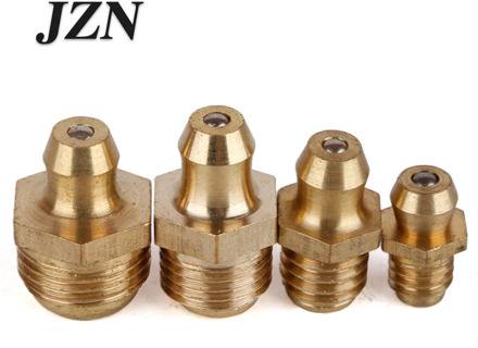 Free shipping! 10PCS/lot M6*1 M8*1 M10*1 M12*1.25 M12*1.5 M14*1.5 Brass 90 Degree Grease Zerk Grease Nipple Fitting