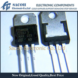 Free Shipping 10Pcs STP25NM60N STP25NM60ND P25NM60N 25NM60ND TO-220 25A 600V Power MOSFET