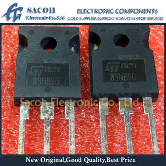 Free Shipping 10Pcs STW9NB90 W9NB90 STW9NB80 W9NB80 TO-247 9A 900V N-ch Power MOSFET