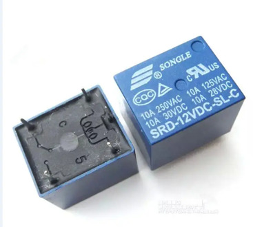 Free shipping 12V DC SONGLE Power Relay SRD-12VDC-SL-C PCB Type