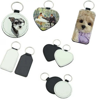 Free Shipping 20pcs Blank Sublimation Leather Pendant Tags Key Chains DIY Printing Sublimation Ink Transfer paper