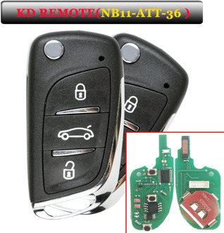 Free Shipping (5 Pcs/Lot)Keydiy KD Remote NB11 3 Button Remote Key with NB-ATT-36 Model for Peugeot,Citroen,DS ETC