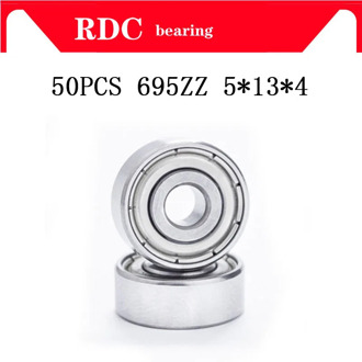 Free Shipping 50PCS ABEC-5 695ZZ 695 zz 5x13x4mm High quality 695Z Ball Bearings 619/5ZZ EMQ 695 Z3 V3 Quality R-1350ZZ Bearing