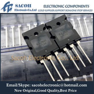 Free shipping 5Pairs MJL21193G MJL21193 21193 + MJL21194G MJL21194 21194 TO-3PL 16A 250V 200W NPN PNP Silicon Power Transistor
