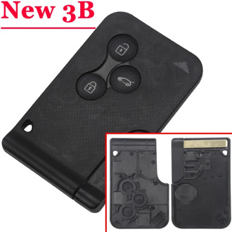 Free shipping (5pcs/lot)new 3 button remote key shell for renault megane card without logo with key blade