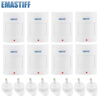 free shipping!8pcs/lot Wired PIR Motion Sensor Alarm Detector PIR Infrared Motion Detector Sensor for GSM Alarm & Home Security
