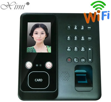 Free Shipping Face Time Attendance Machine F610 With WIFI Fingerprint Access Control System Card Time Clock
