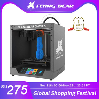 Free shipping Flyingbear-Ghost 5 full metal frame High Precision DIY 3d printer kit imprimante impresora glass platform