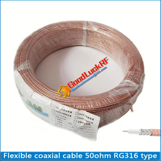 free shipping High-quality Flexible coaxial Cable 50ohm M17/113 RG316 type Pigtail Jumper Cable Low Loss MIL-C-17