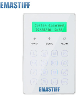 free shipping!NEW Wireless Menu Ultra-thin touch Password Keypad Keyboard 433MHz Just For GSM PSTN Our Alarm System