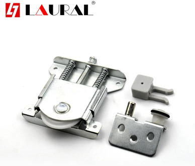 Free Slotted Heavy Duty Wardrobe Sliding Door Pulley Push-Pull Wheel Door Hanging Wheel Furniture Cabinet Door Roller Track