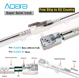 Free to EU Country Super Silent Electric Curtain Track for Aqara/Aqara A1/B1 motor,Aqara Smart Home Curtain Rail Control System