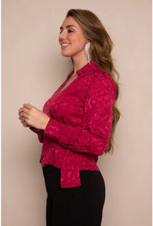 Freebird Bar blouse Rood - M