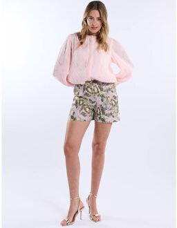 Freebird Bermuda/short plume wv-jaquard- - maat S Roze