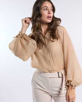 Freebird Blouse lange mouw belladonna wv-she Klaproos