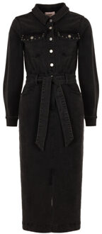 Freebird Dress danya dnm-stretch-black-25-3 Zwart - S