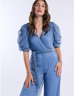 Freebird Jumpsuit joanne f-jer-plis Blauw - XL