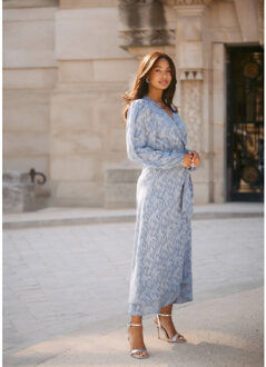 Freebird Jurk blossom Blauw - M