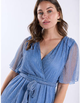 Freebird Jurk dalena ss f-jer-p Blauw - L