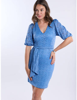 Freebird Jurk dewie f-jer-lace- Blauw - L