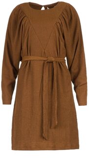 Freebird Jurkje met strikceintuur Brooklyn  bruin - S,M,L,