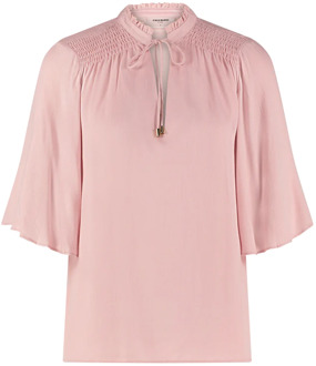 Freebird Sun ss blouse soft pink Roze - M