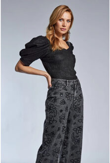 Freebird Tissa top Zwart - S