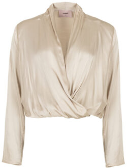 Freebird Top tjitske ls - maat M Beige