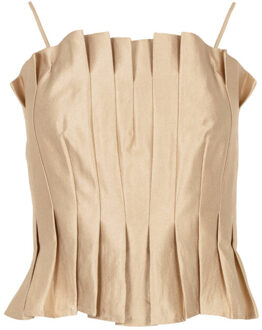 Freebird Top zonder mouw talifa f-wv-shiny Goud - L