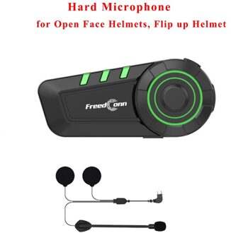 Freedconn Ky Motorfiets Bluetooth Helm Stereo Hoofdtelefoon Waterdichte Moto Helmen Headsets Hand Gratis Hoofdtelefoon Met Fm Radio Hard Mic